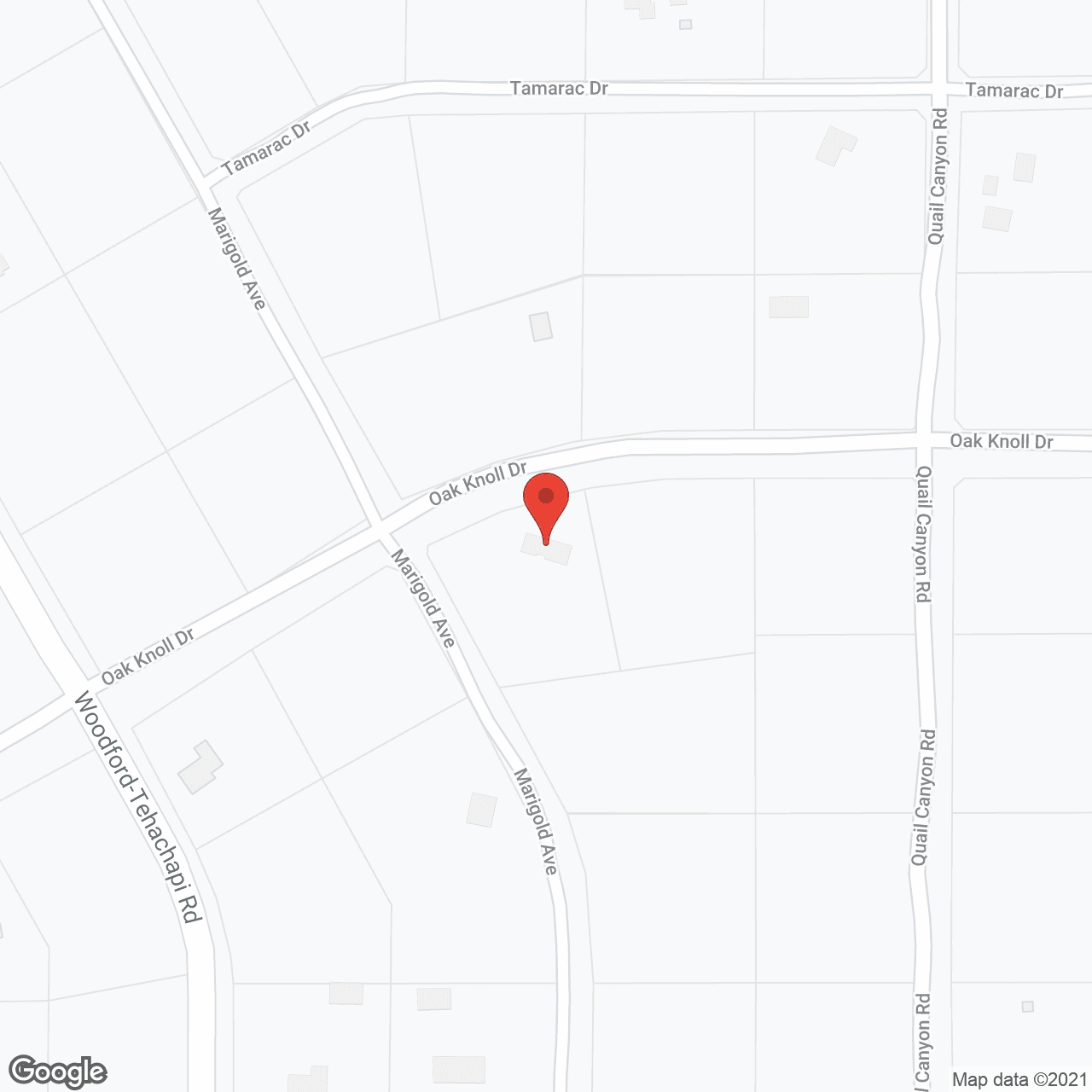 Tehachapi Manor in google map