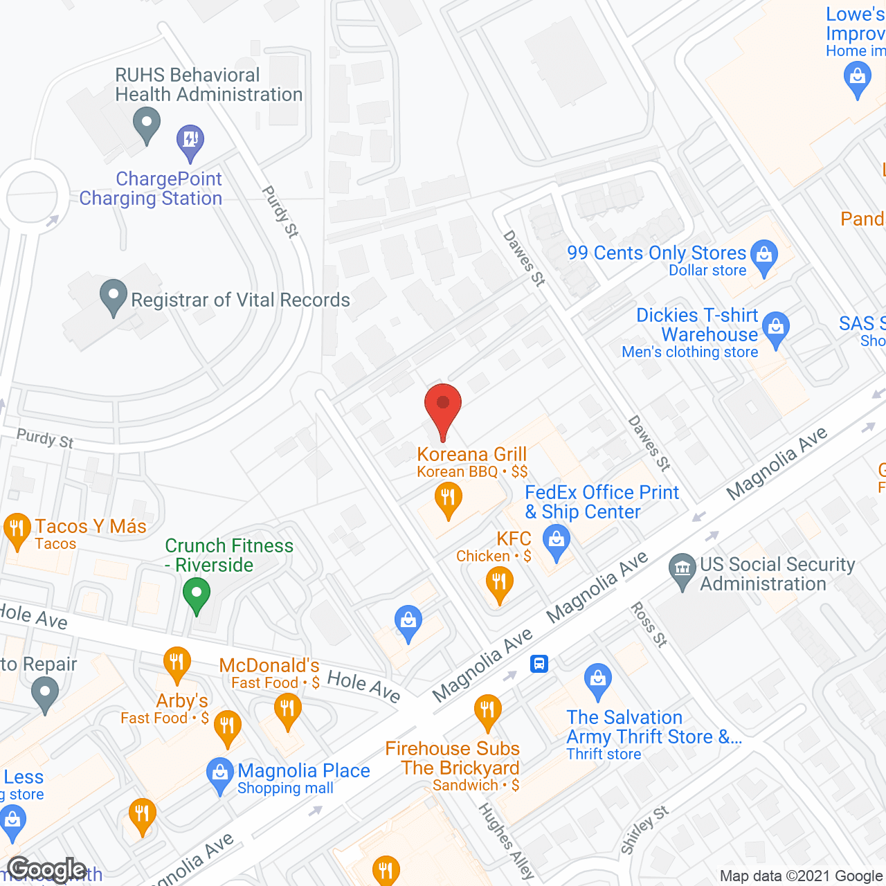 Megginson Place II in google map