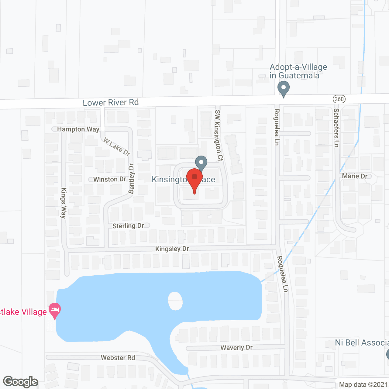 Kinsington Court in google map