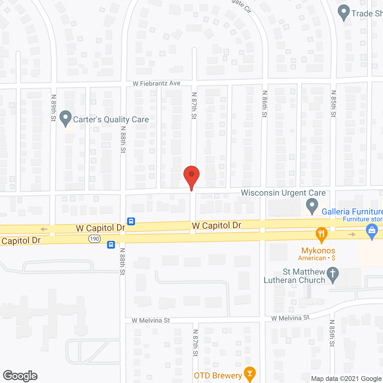 Capitol Terrace in google map