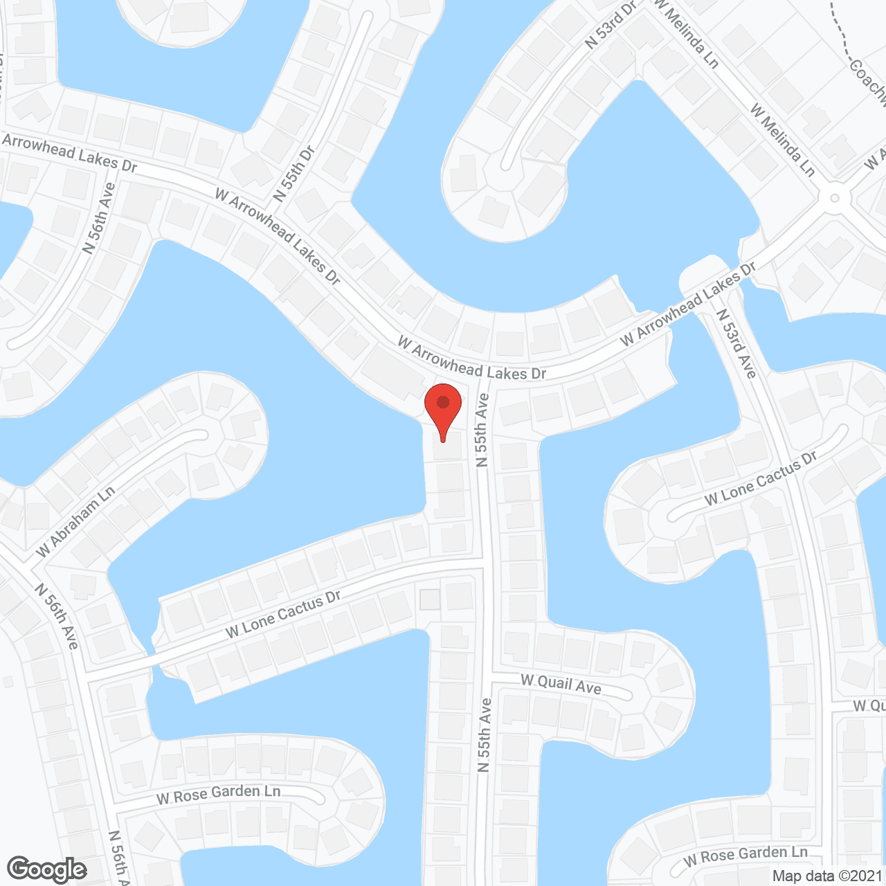 Arrowhead Lakes Adult Home Care in google map