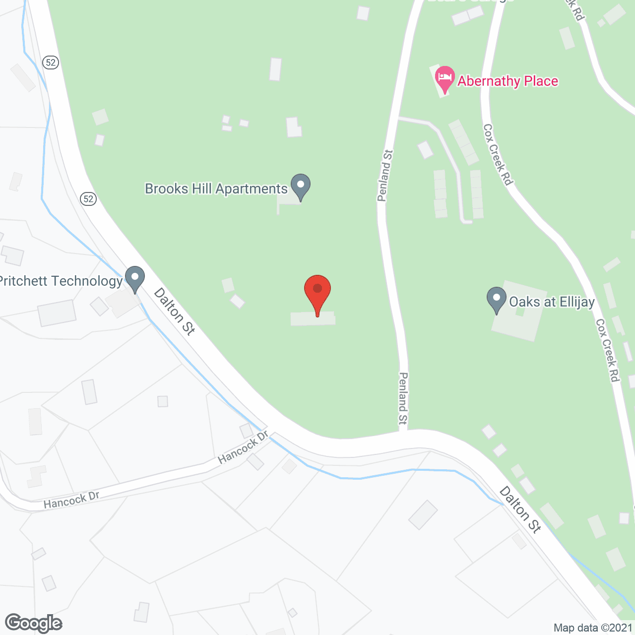 Oaks at Ellijay in google map