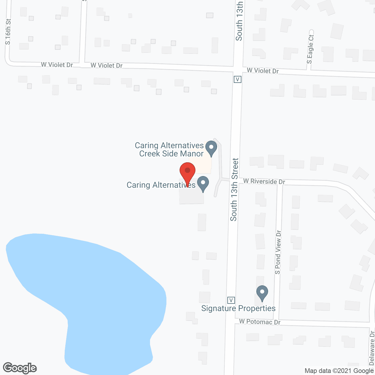 Creek Side Manor in google map