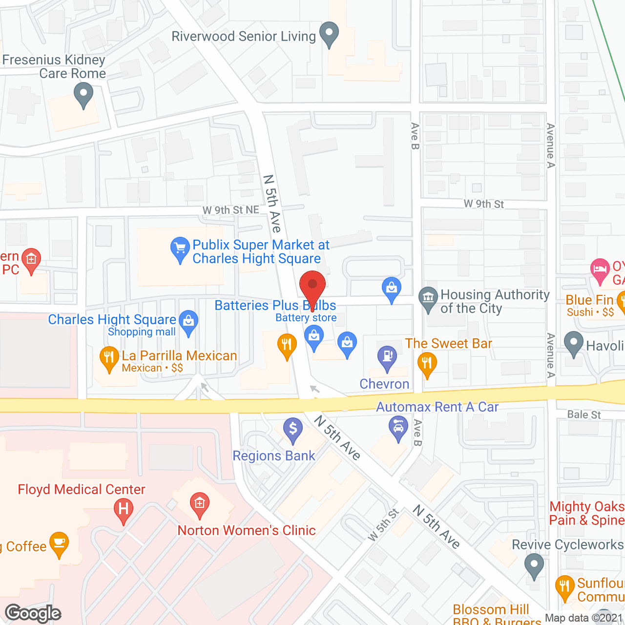 ACO Vital Care Home Infusion in google map