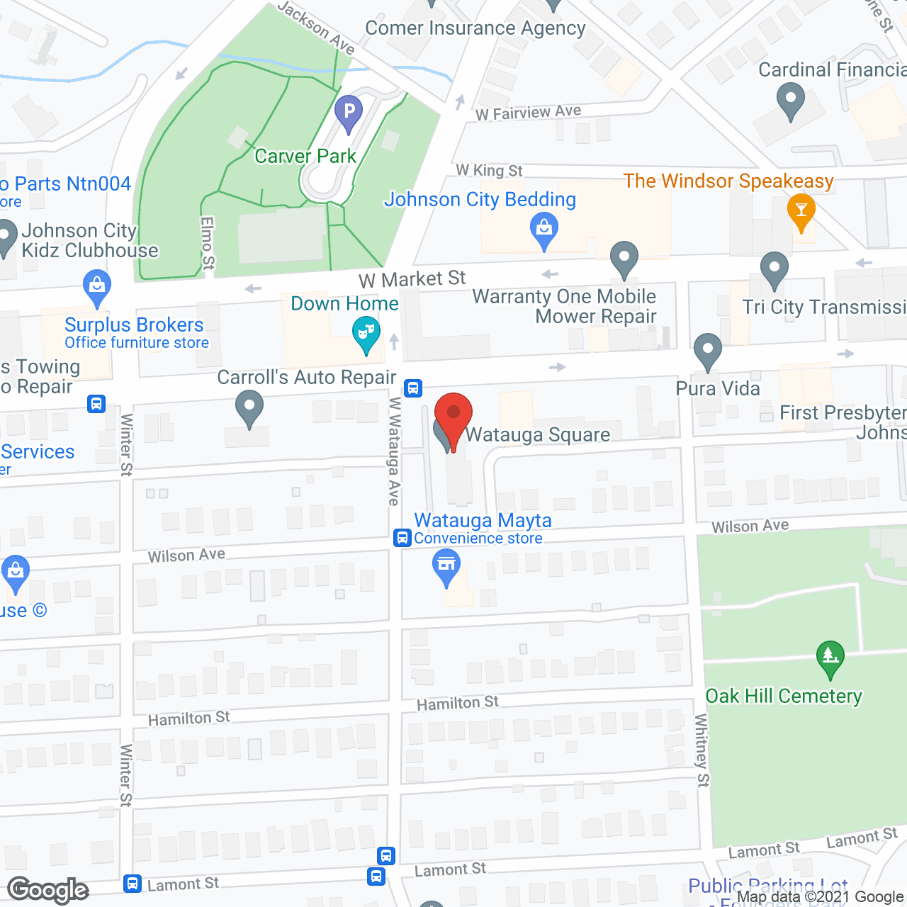 Watauga Square Apartment in google map