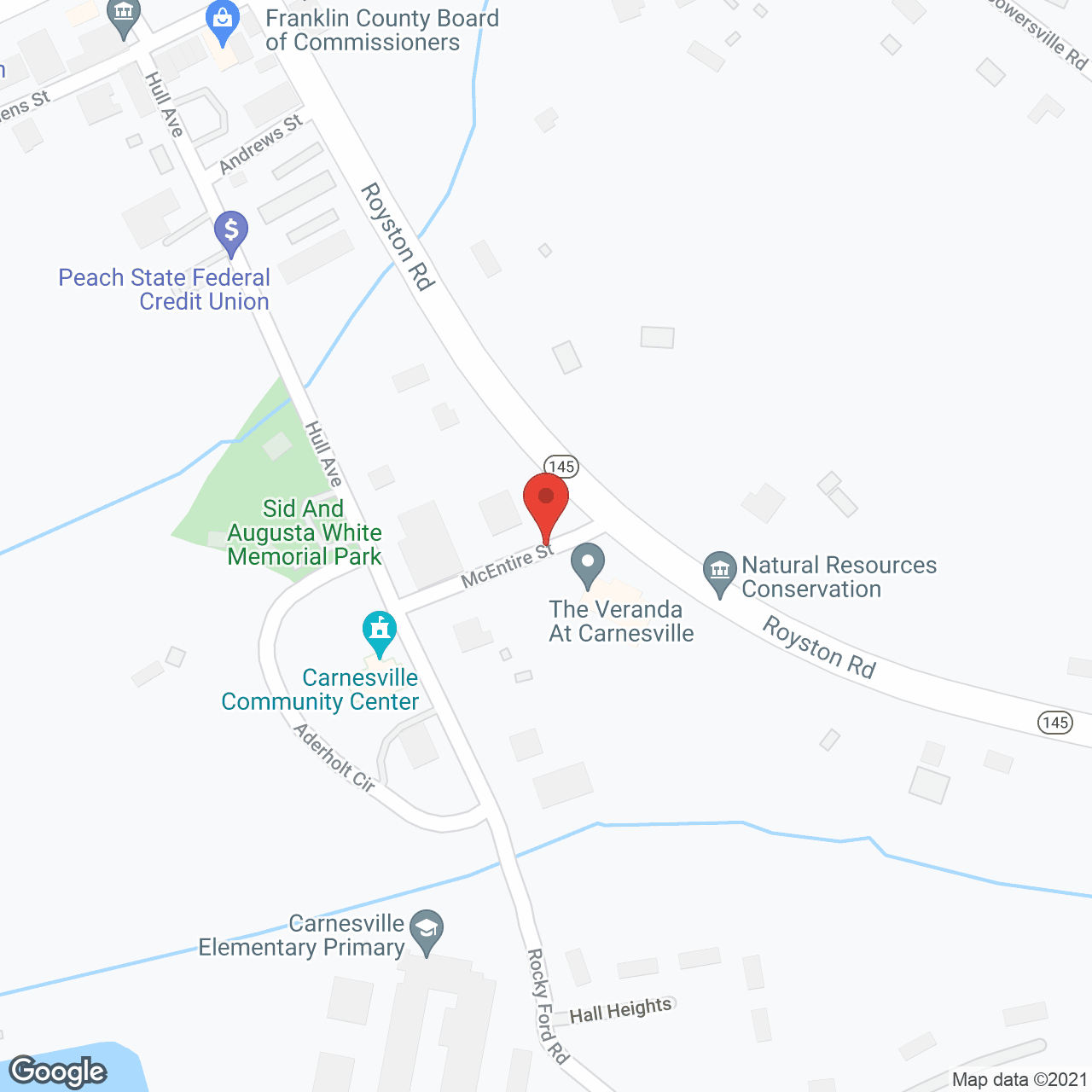 The Veranda at Carnesville in google map