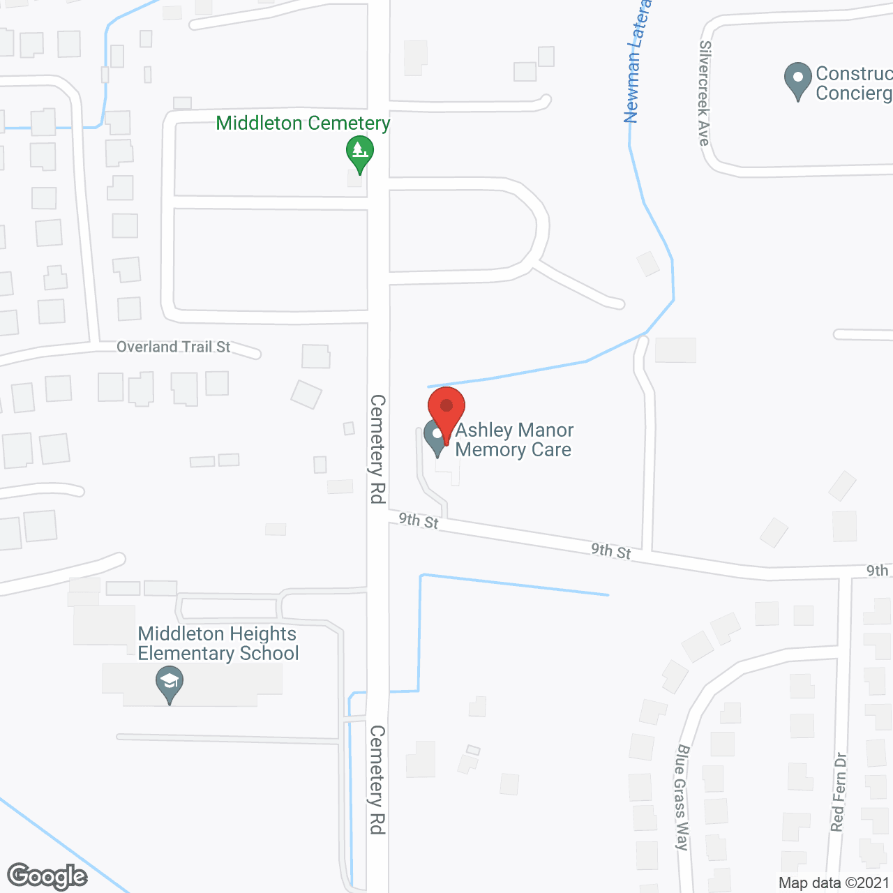 Ashley Manor - Middleton in google map