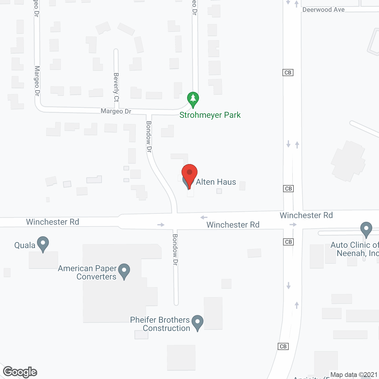Alten Haus in google map
