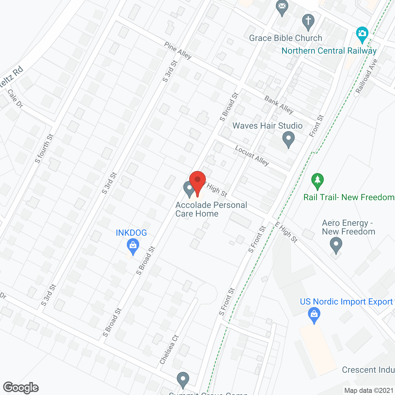 Accolades Personal Care Home in google map