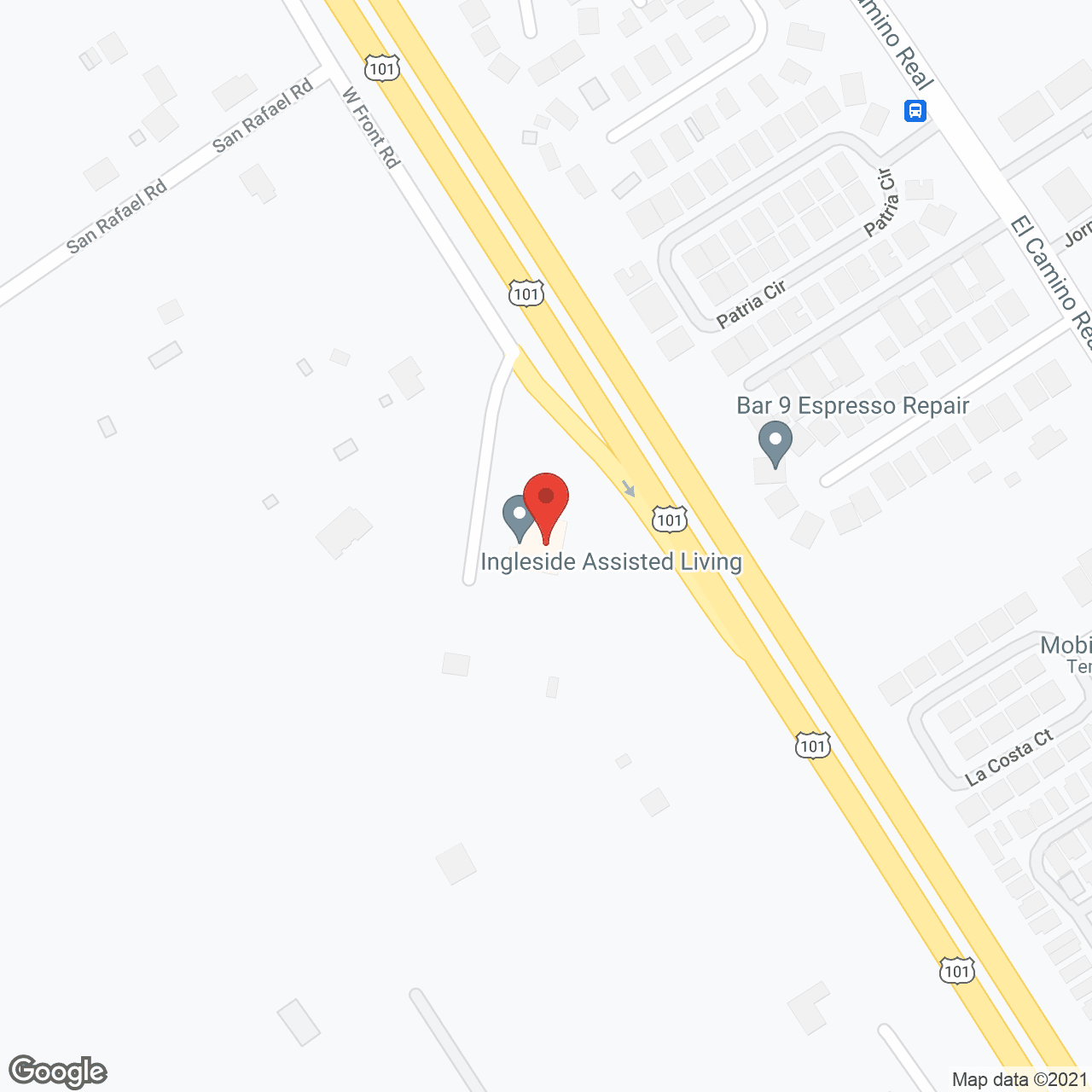 Ingleside Assisted Living in google map