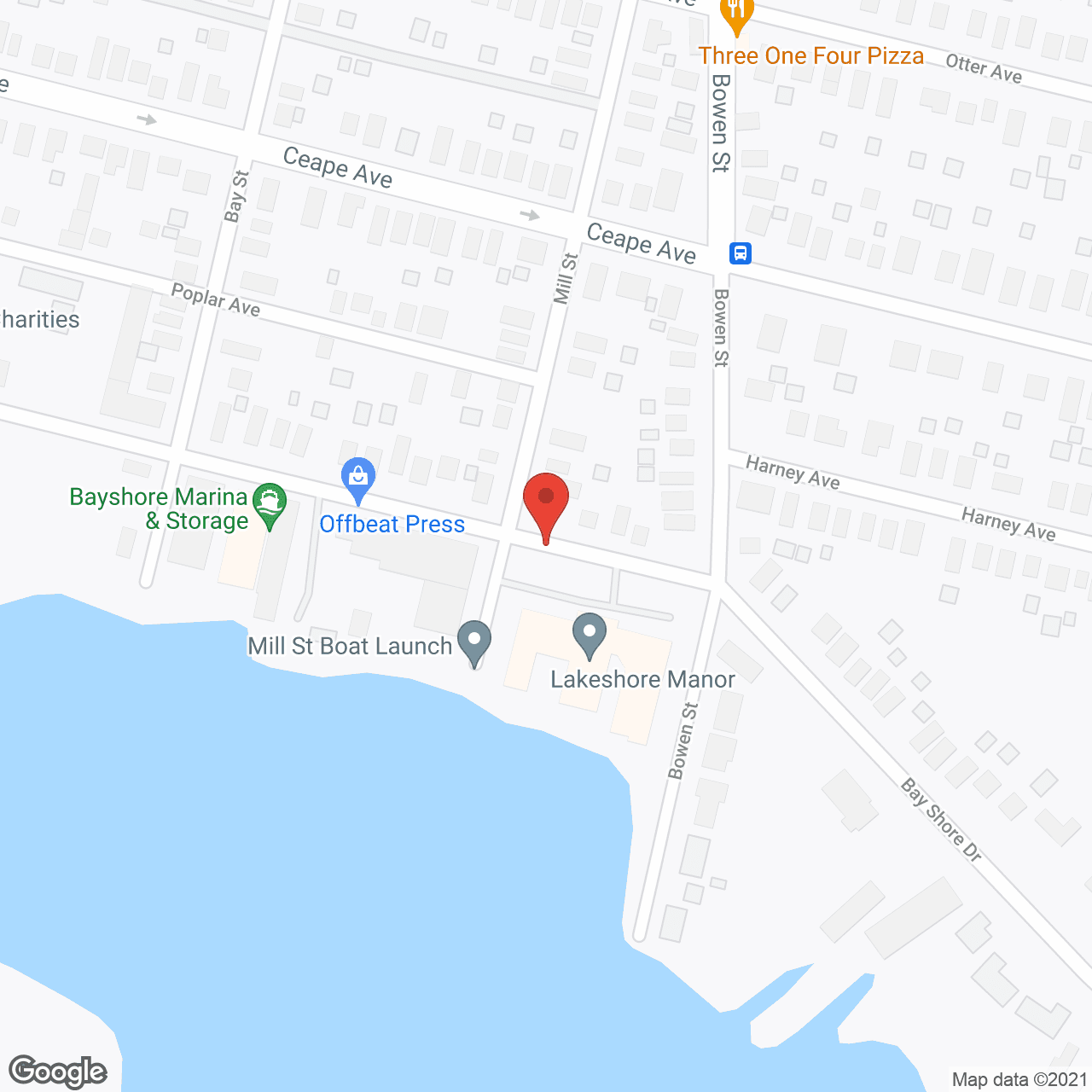 Lakeshore Manor in google map