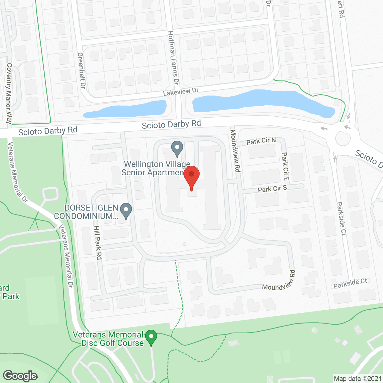Wellington Village in google map