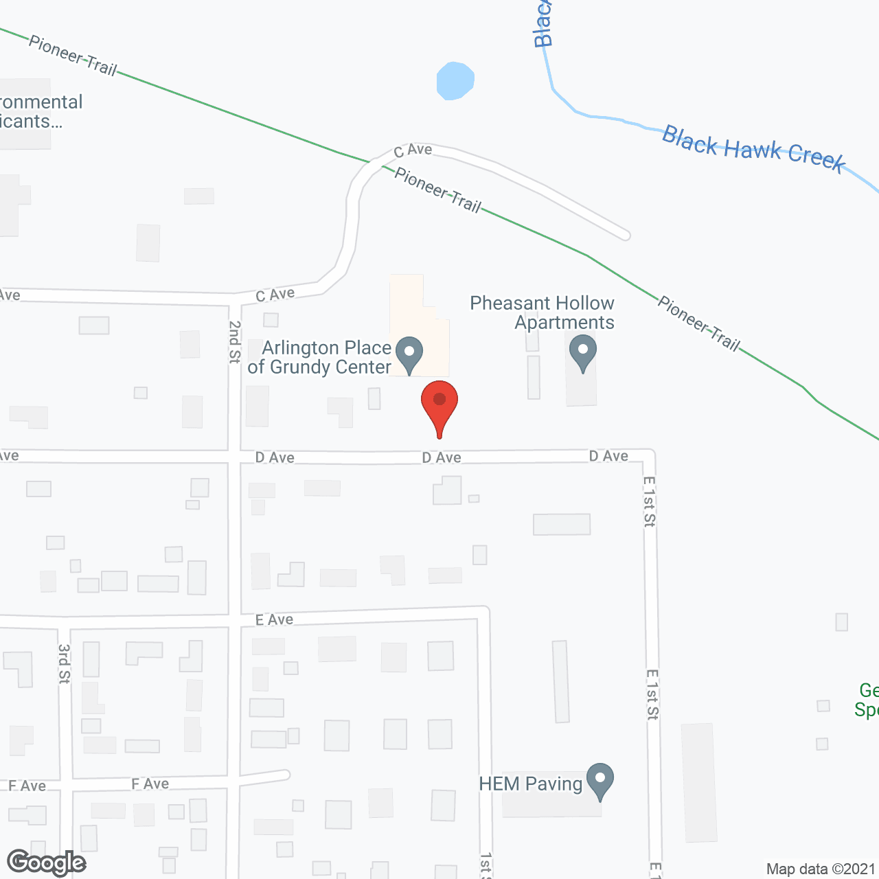 Arlington Place of Grundy Center in google map