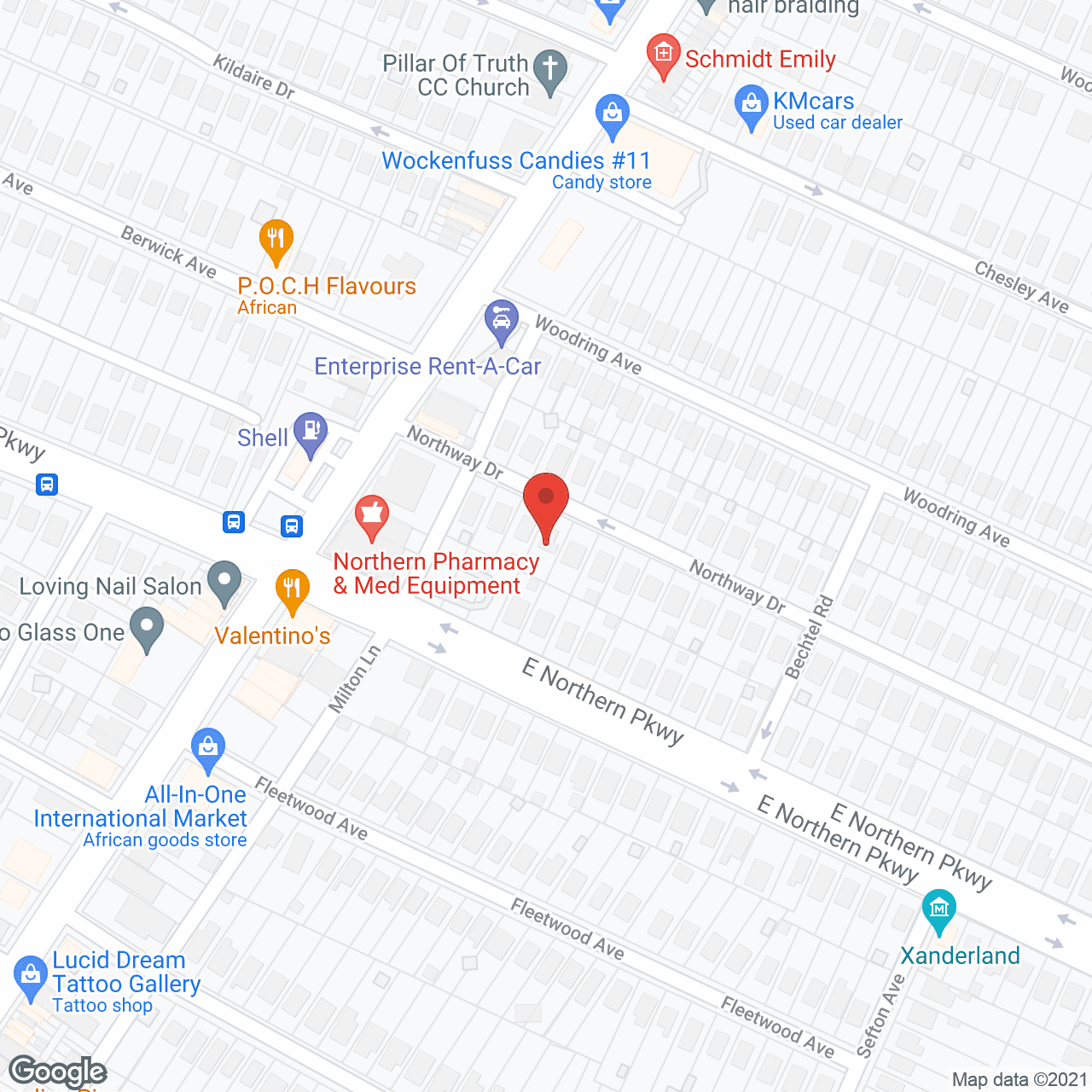 Hawkin's House in google map