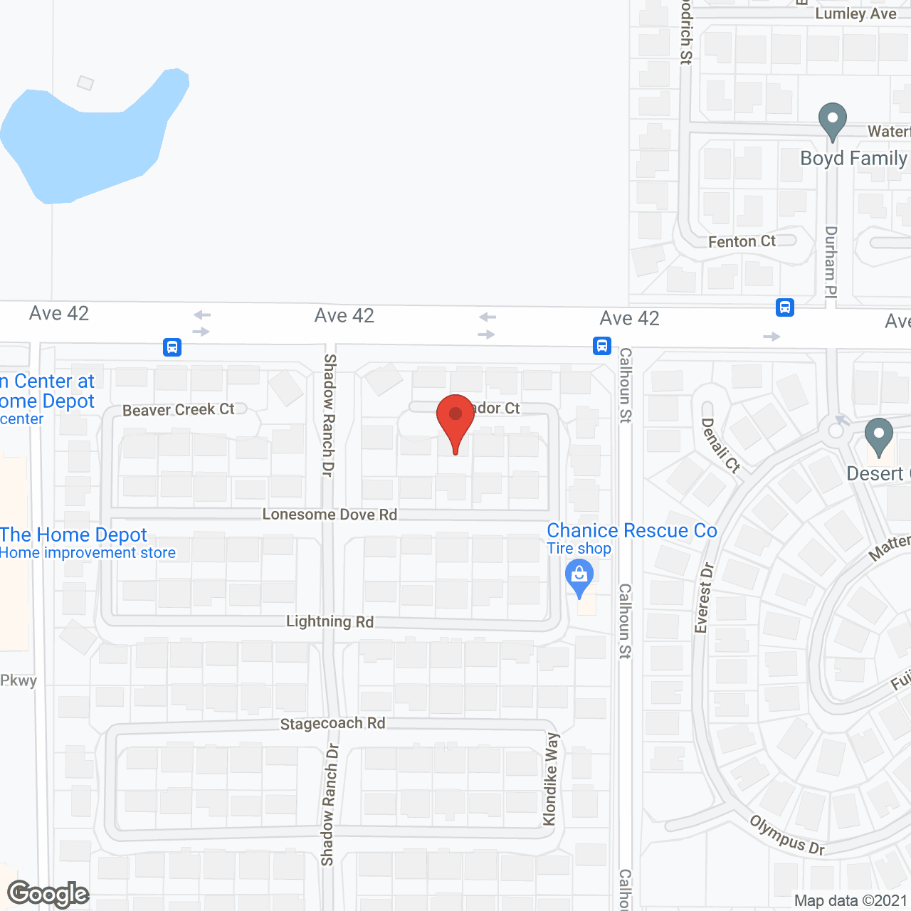 Desert Cottage II in google map