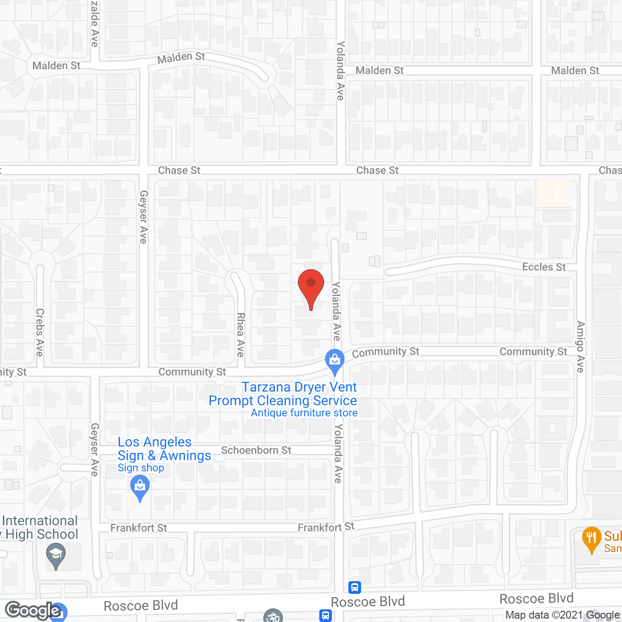 Northridge Villa for Elderly Inc. in google map