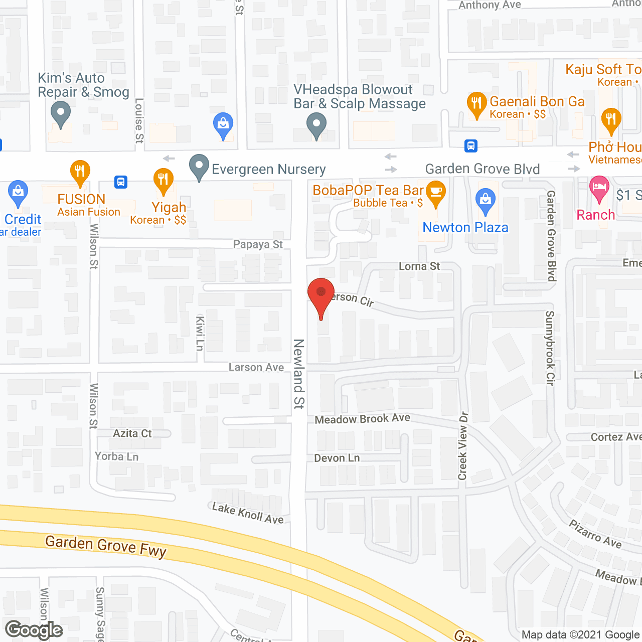 Good Hands Senior Care - Garden Grove in google map