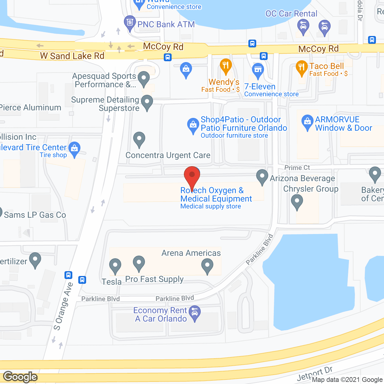 Rotech Oxygen & Medical Equip in google map