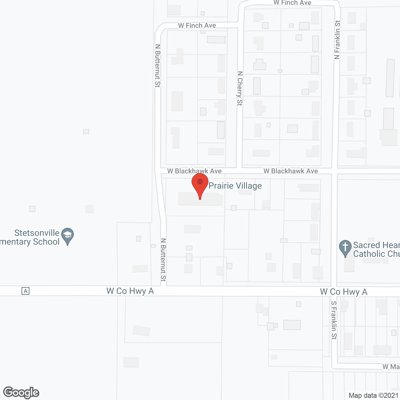 Prairie Village in google map