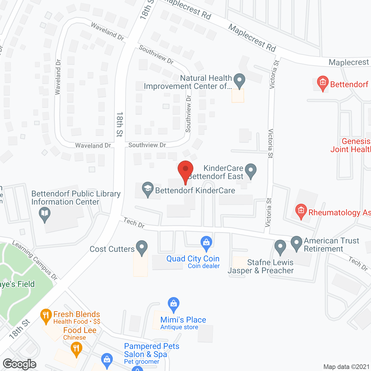 Spruce Hills Village in google map