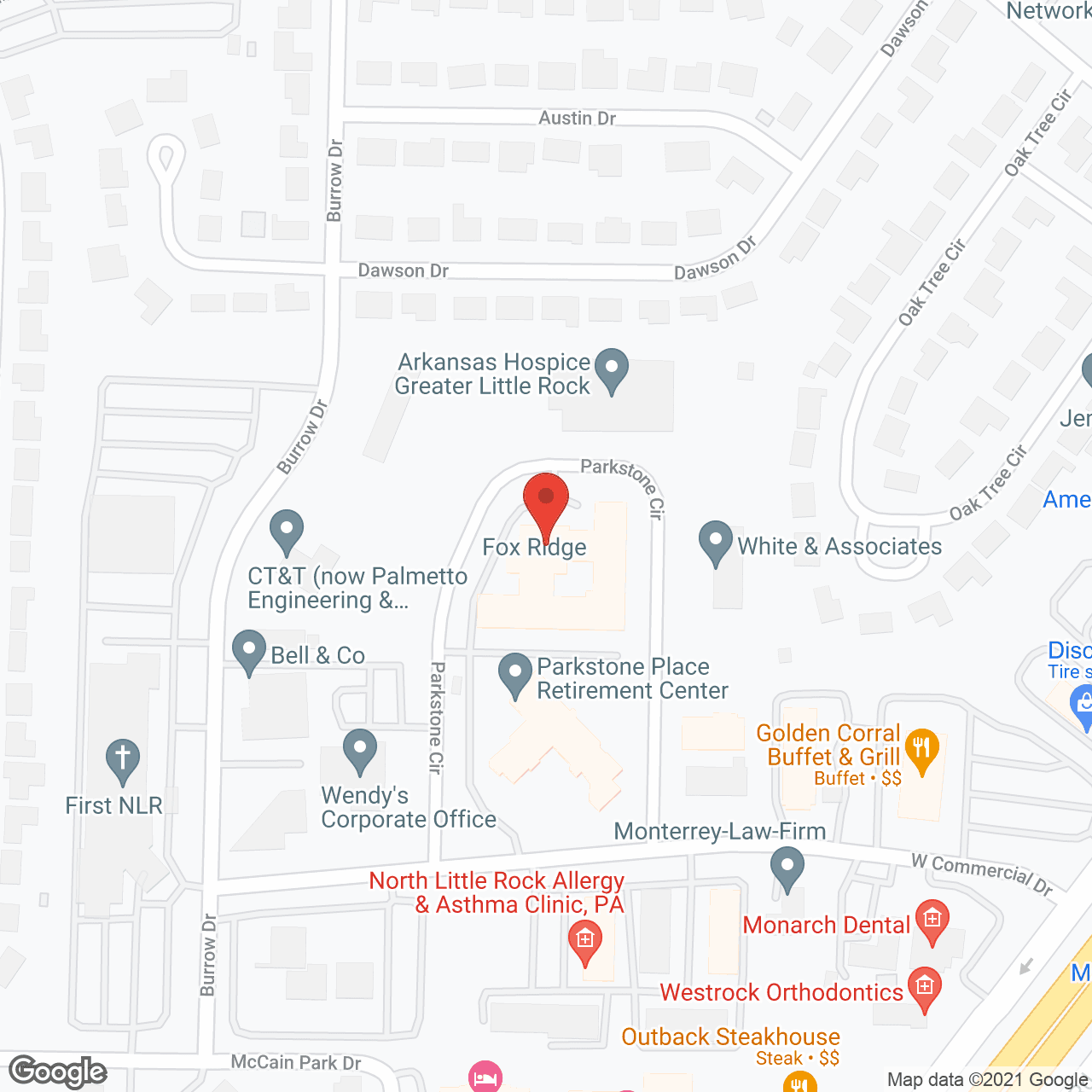 Fox Ridge Parkstone in google map