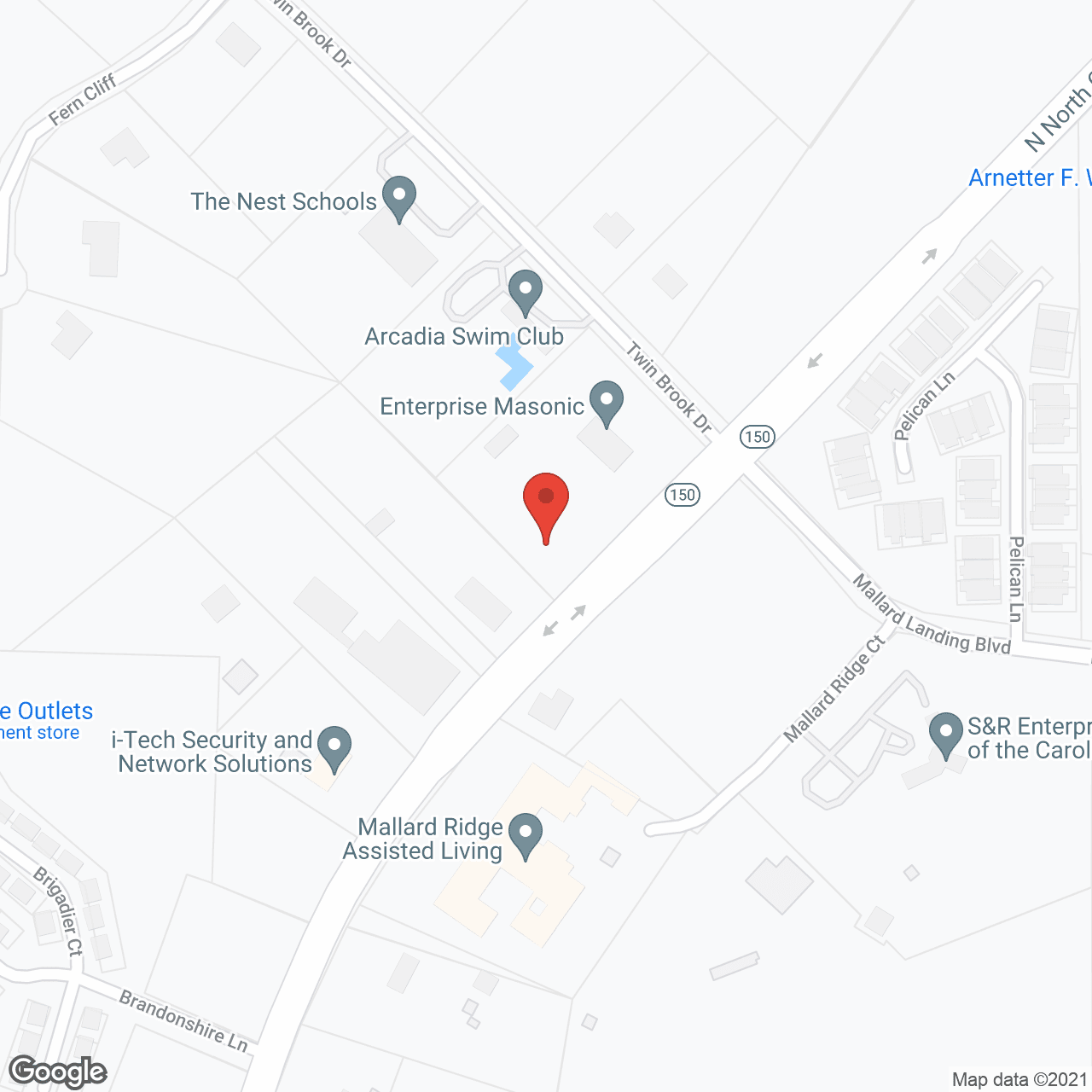 Mallard Ridge in google map