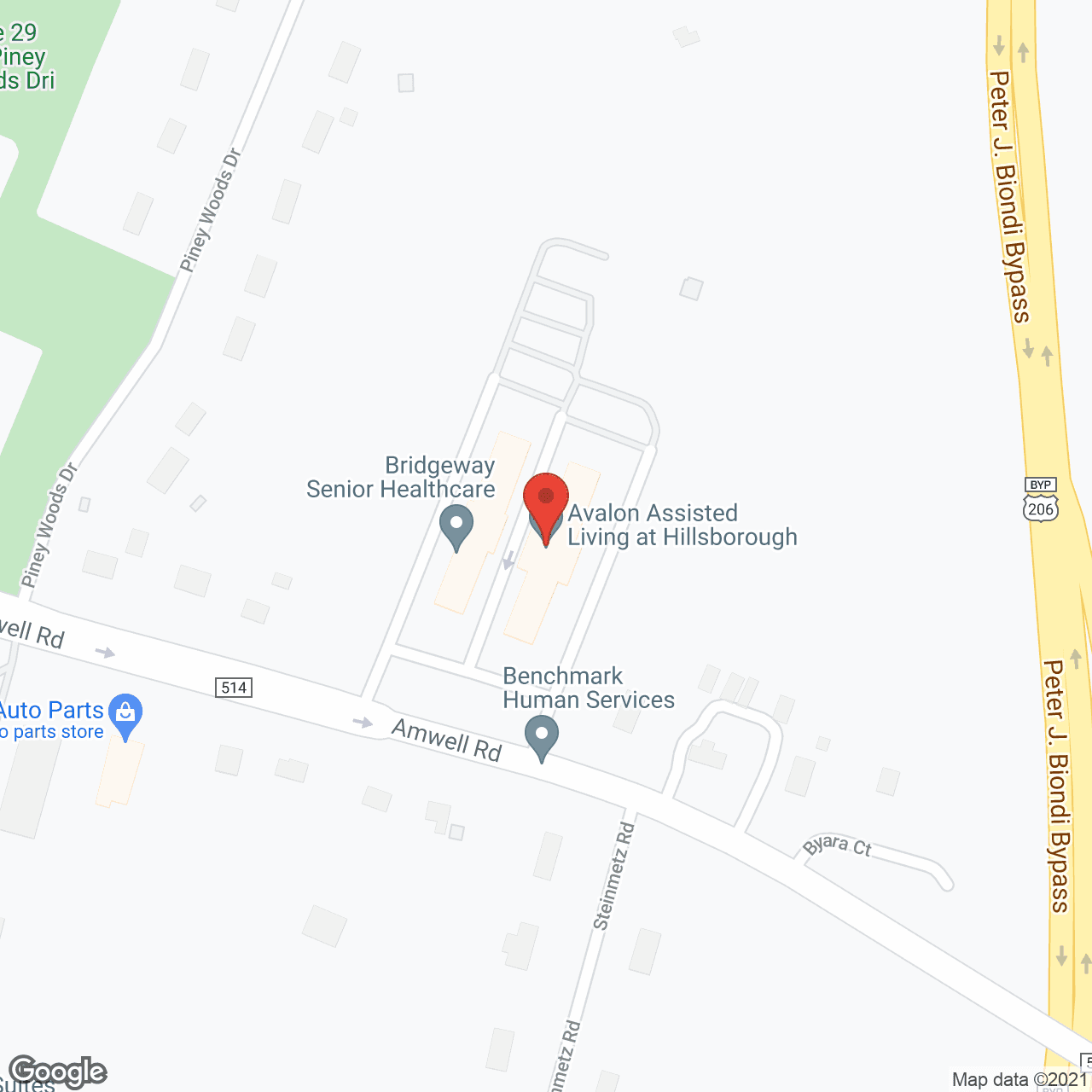 The Avalon at Hillsborough in google map