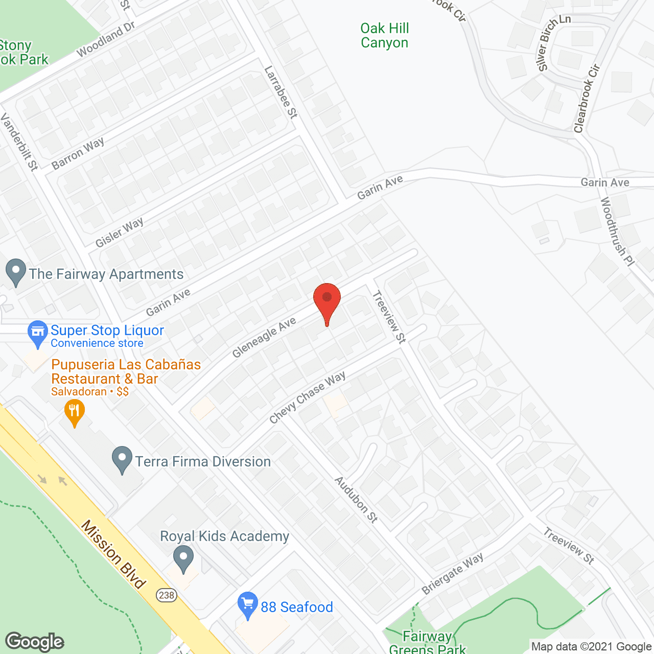 Williams Family Care Home in google map