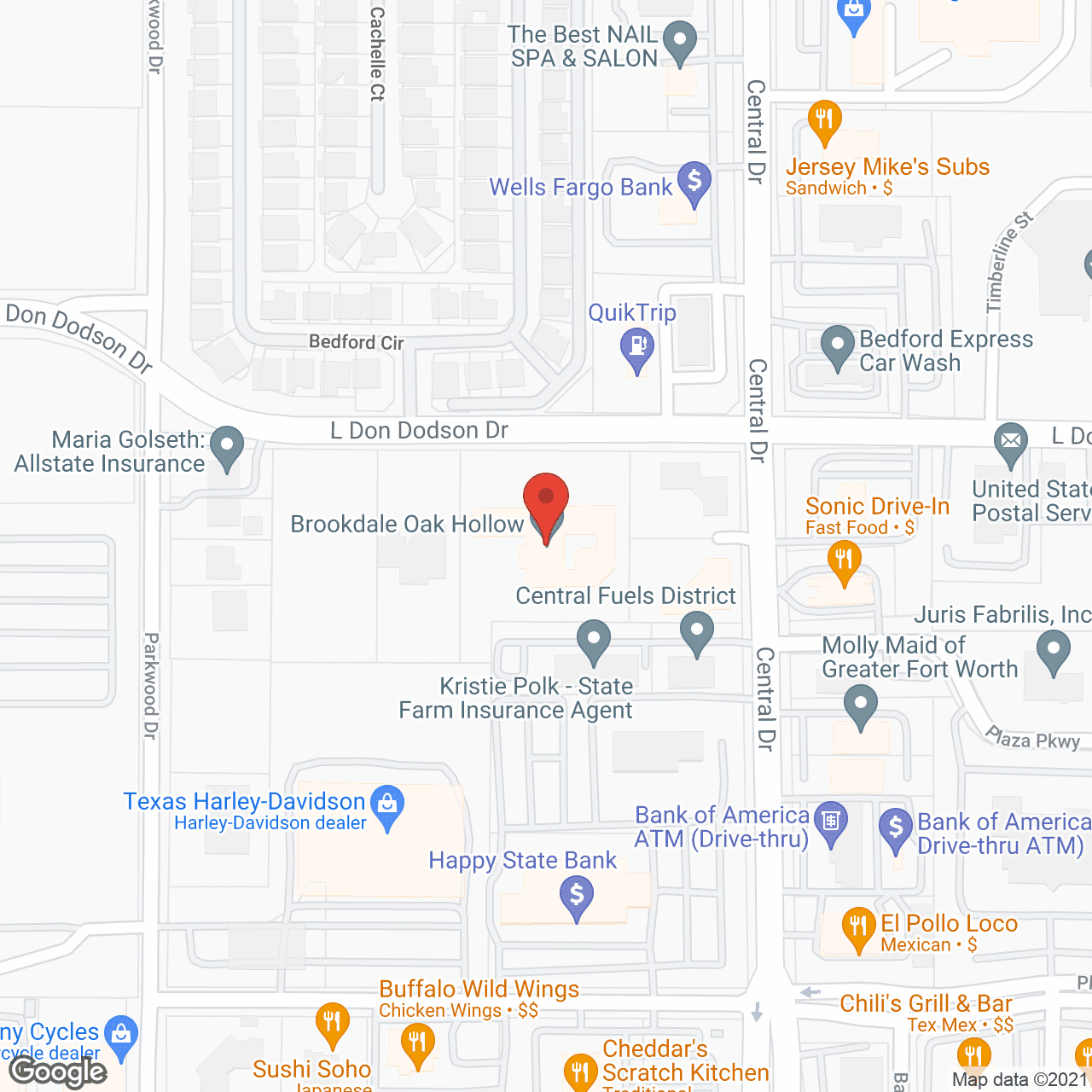Oak Hollow Alzheimer’s Special Care Center in google map