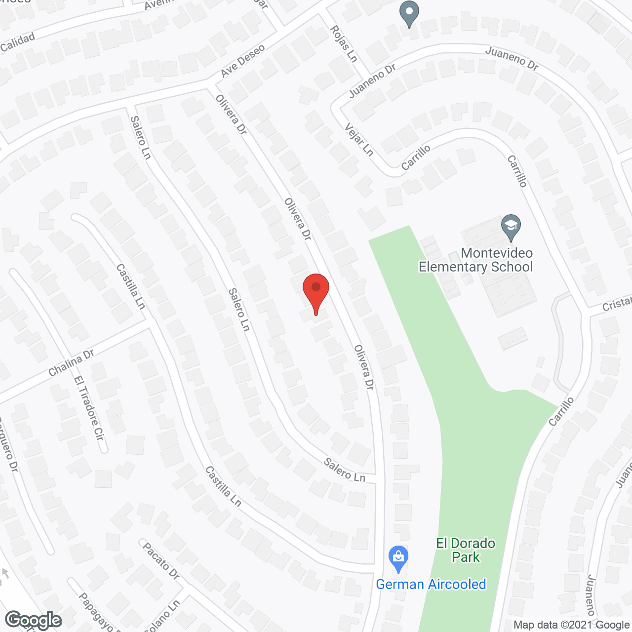 Olivera Residential Home in google map
