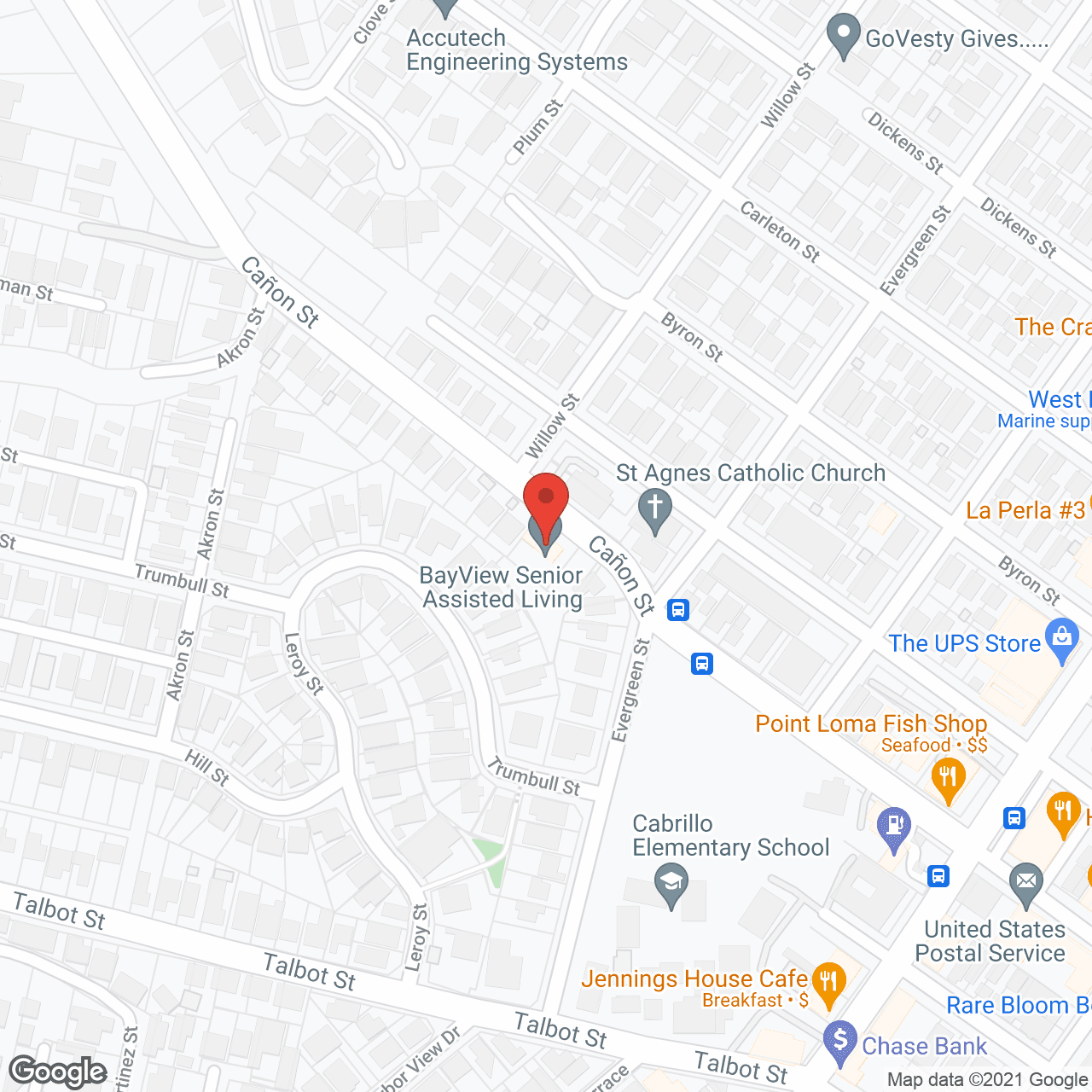 BayView Senior Assisted Living in google map