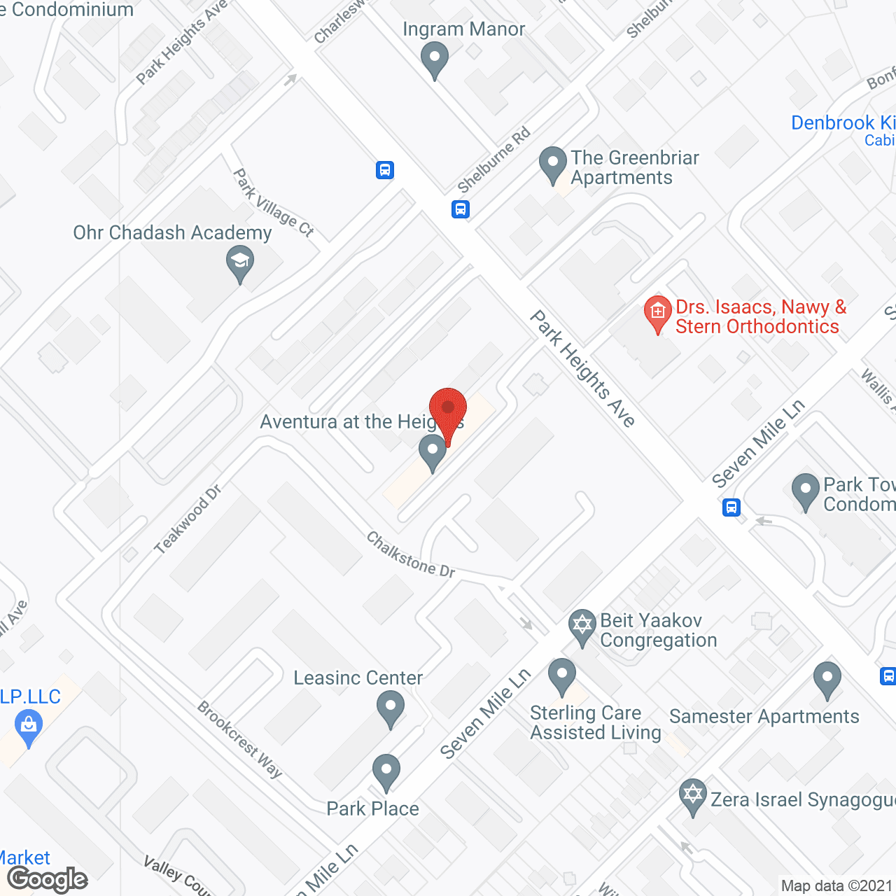 Aventura at the Heights in google map