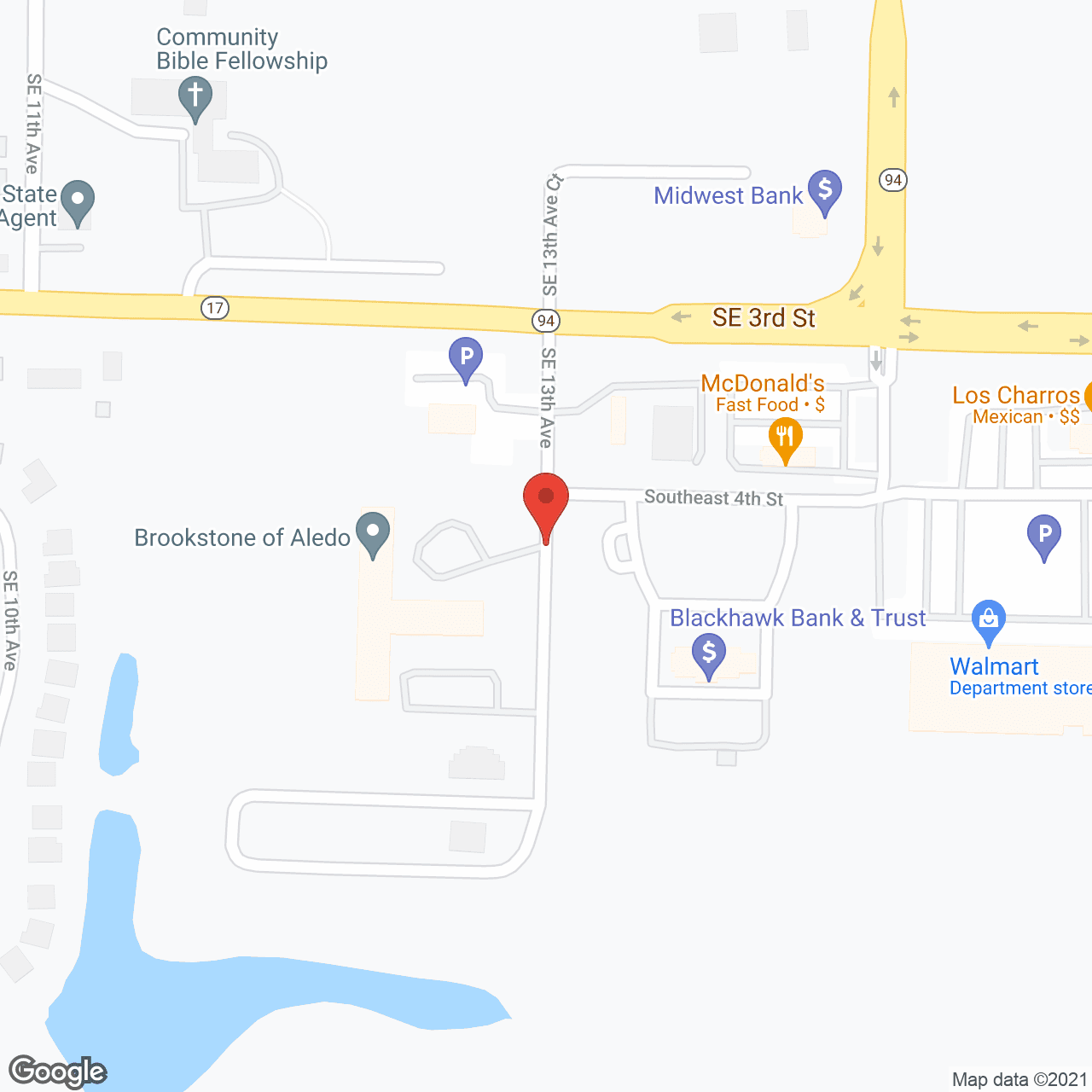 Brookstone of Aledo in google map