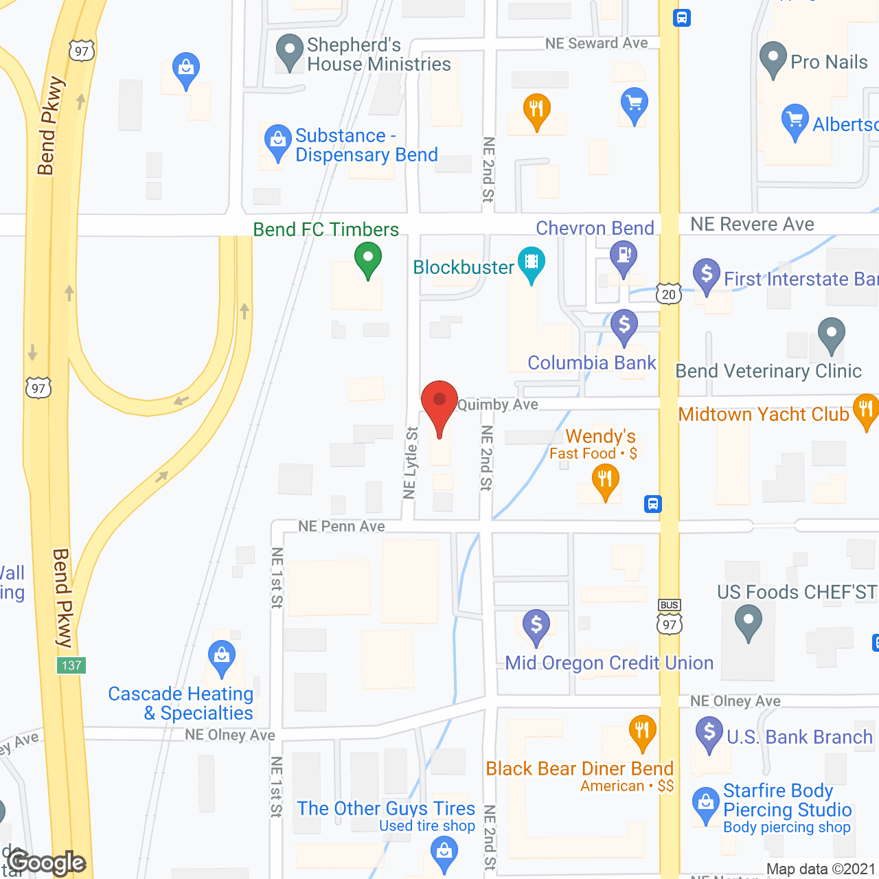 AHCG Bend in google map