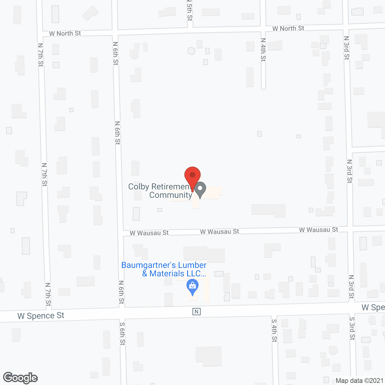Colby Retirement Community in google map