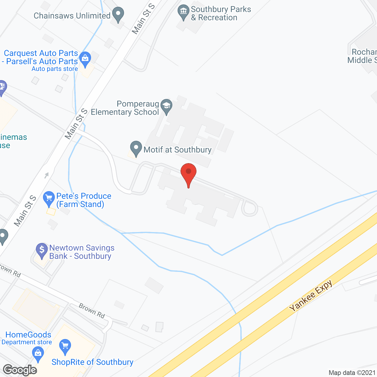 Monarch Southbury in google map
