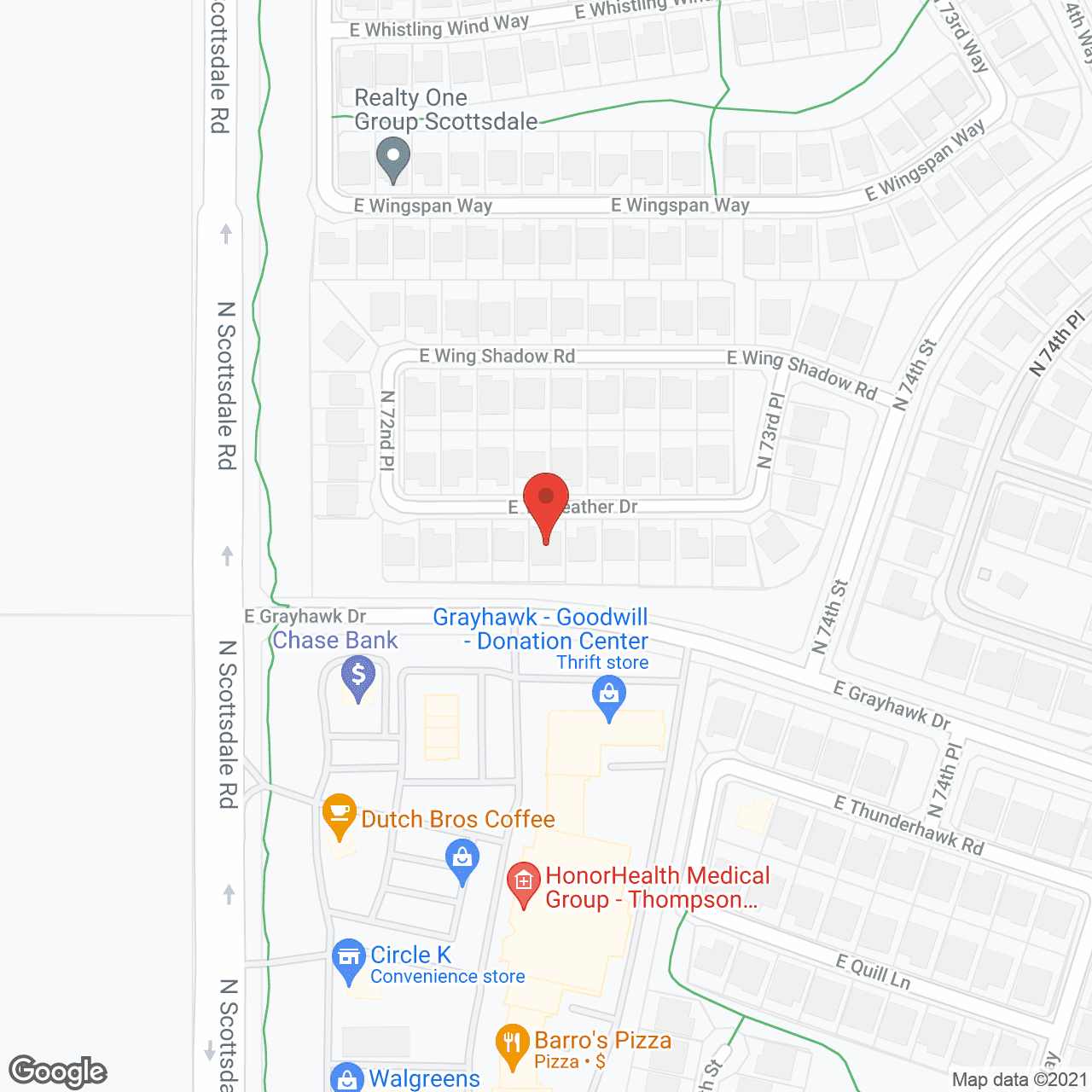 Las Fuentes Assisted Living IV in google map