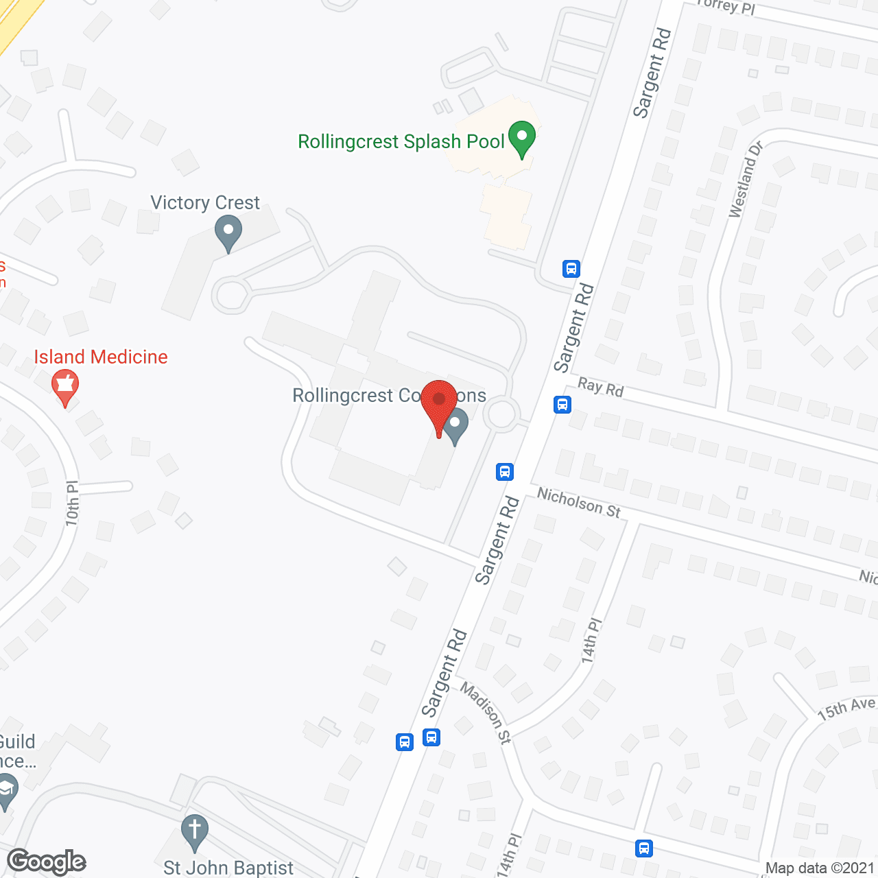 Rollingcrest Commons in google map