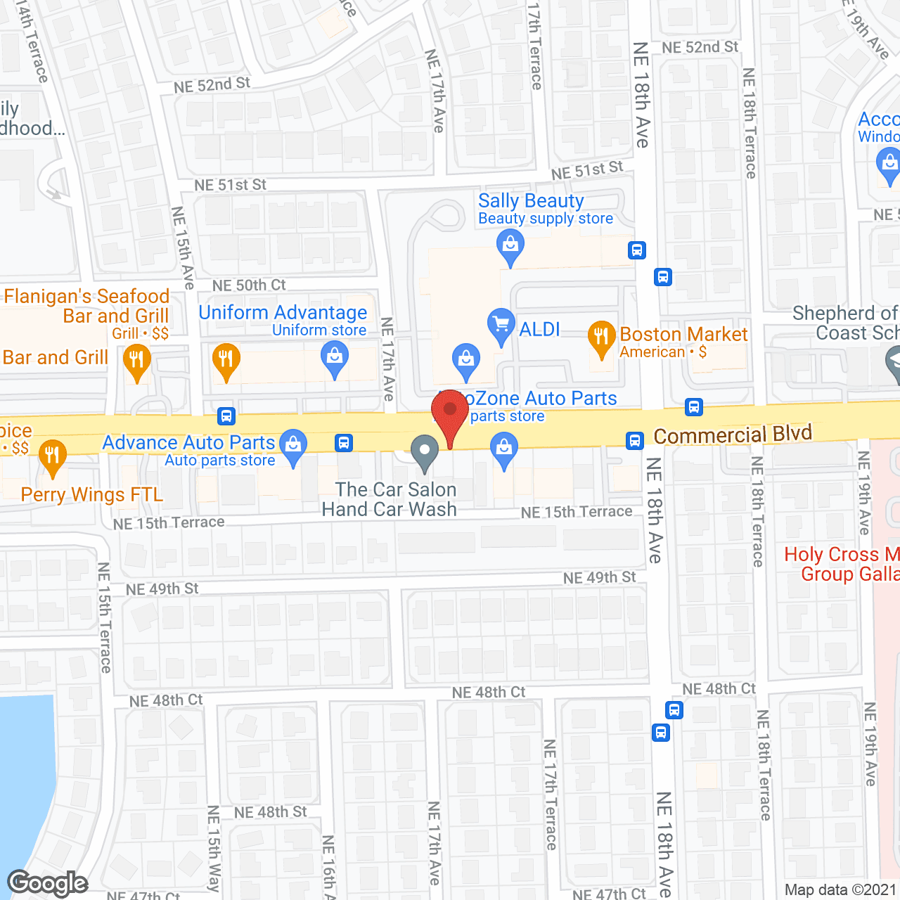 Fort Lauderdale Health Ctr in google map