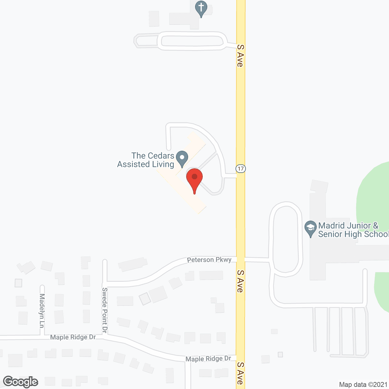 Cedars Assisted Living in google map