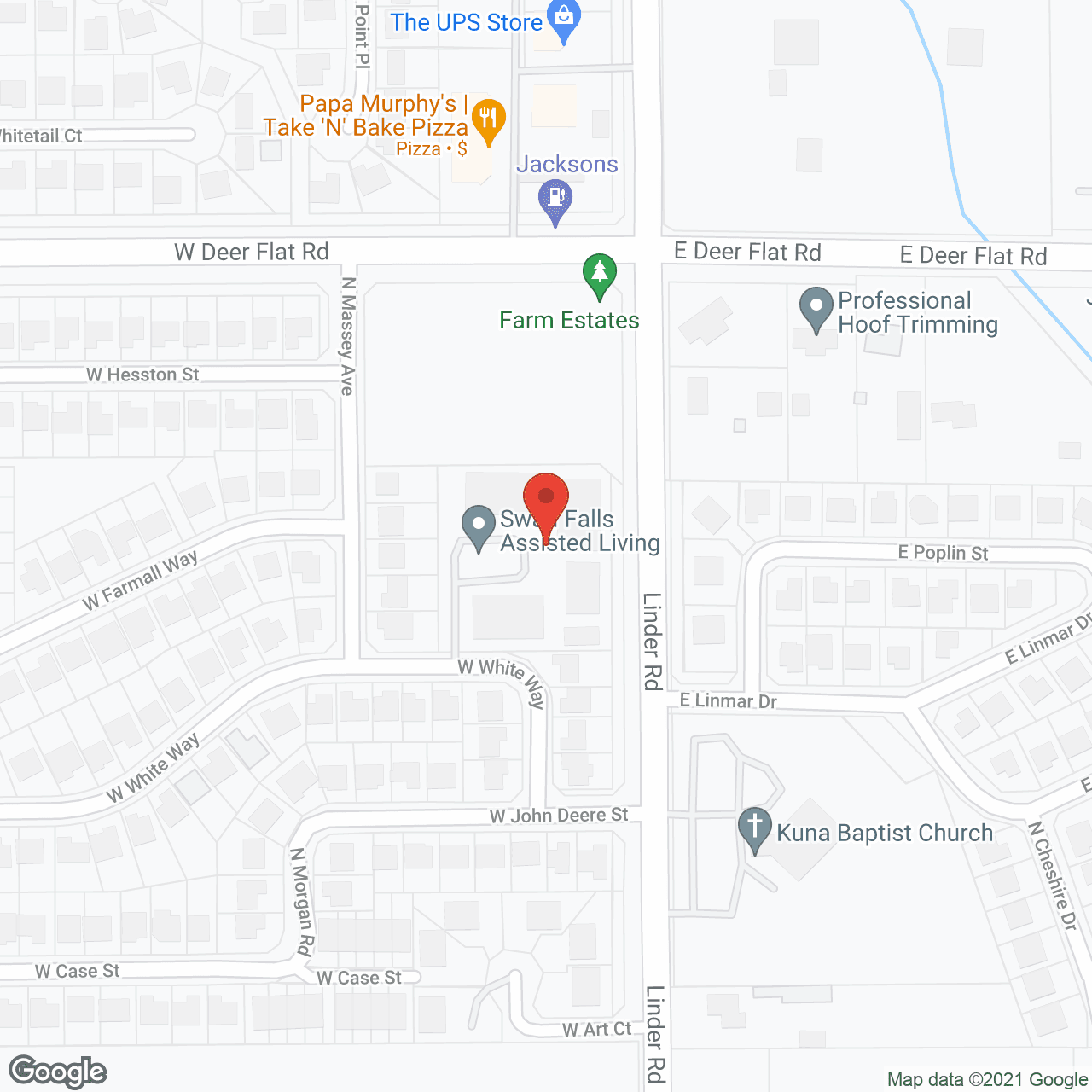 Swan Falls Assisted Living in google map