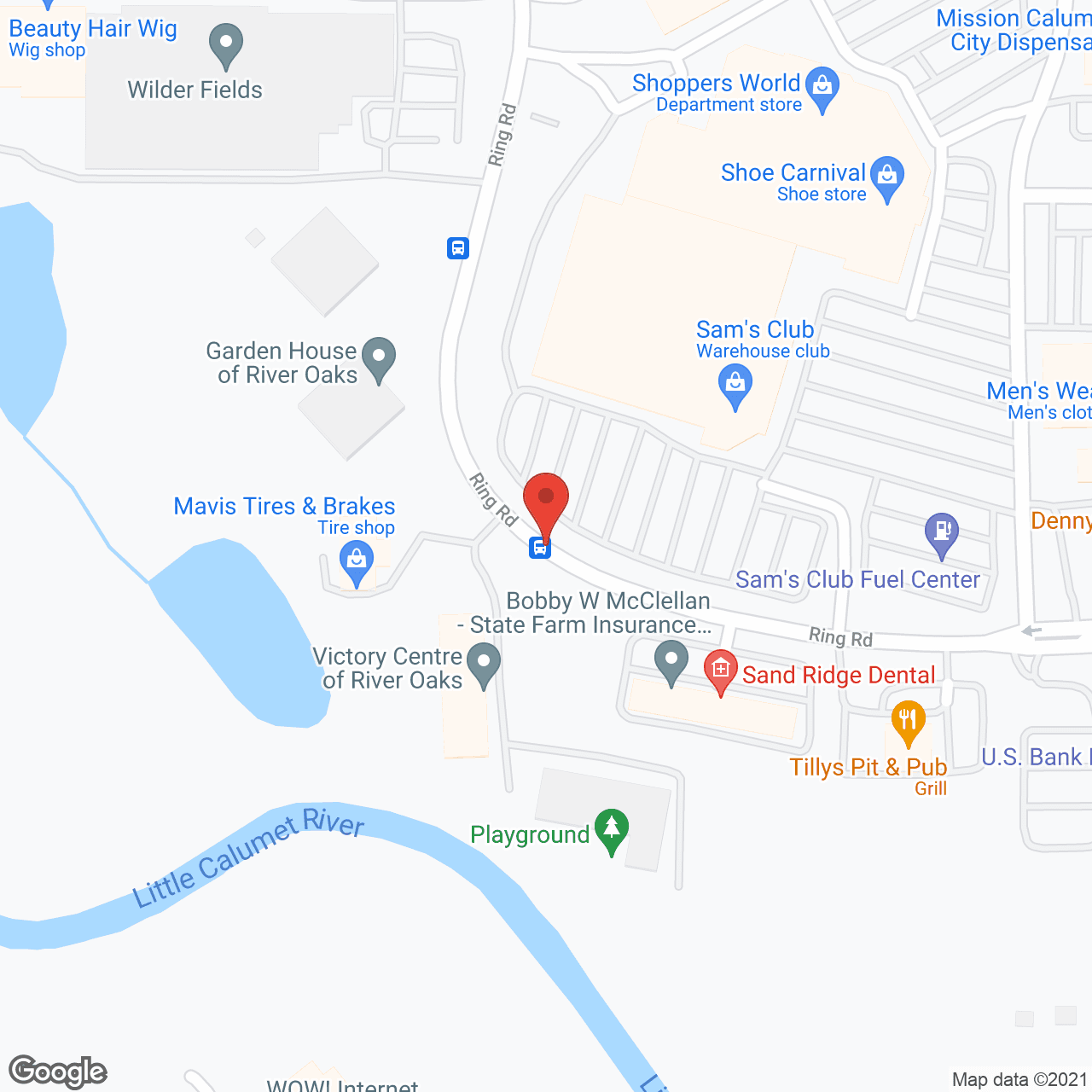 Green Oaks of River Oaks in google map