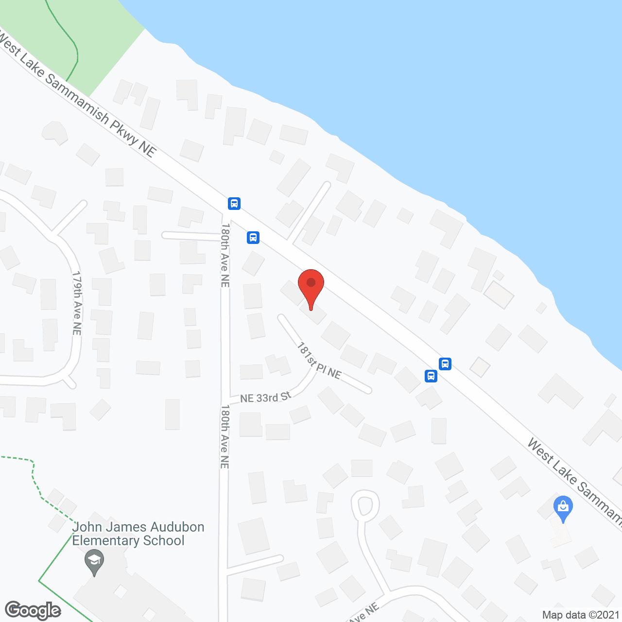 Sammamish Lakeview in google map