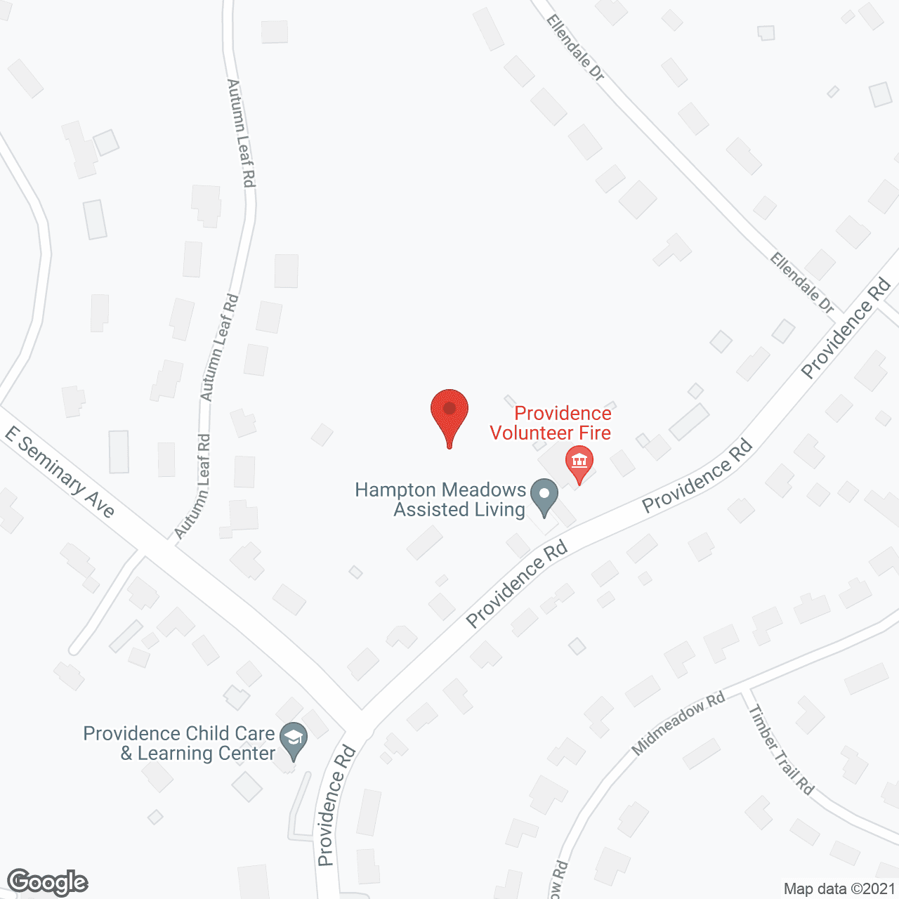 Hampton Meadows in google map