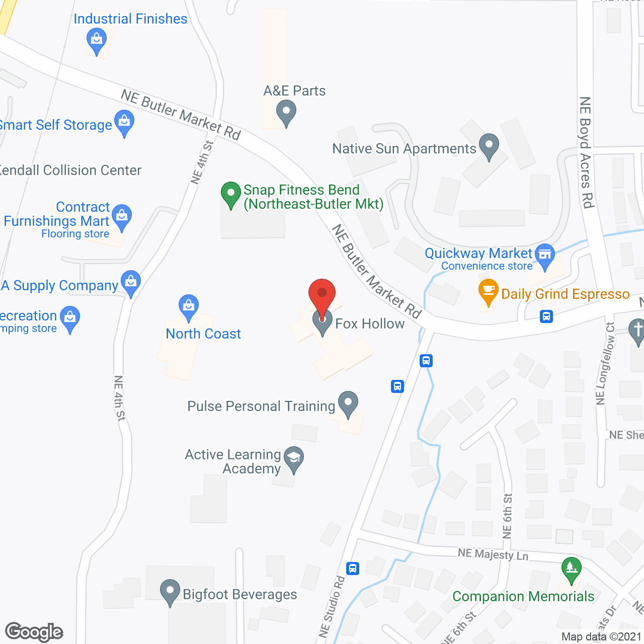 Fox Hollow Independent and Assisted Living in google map