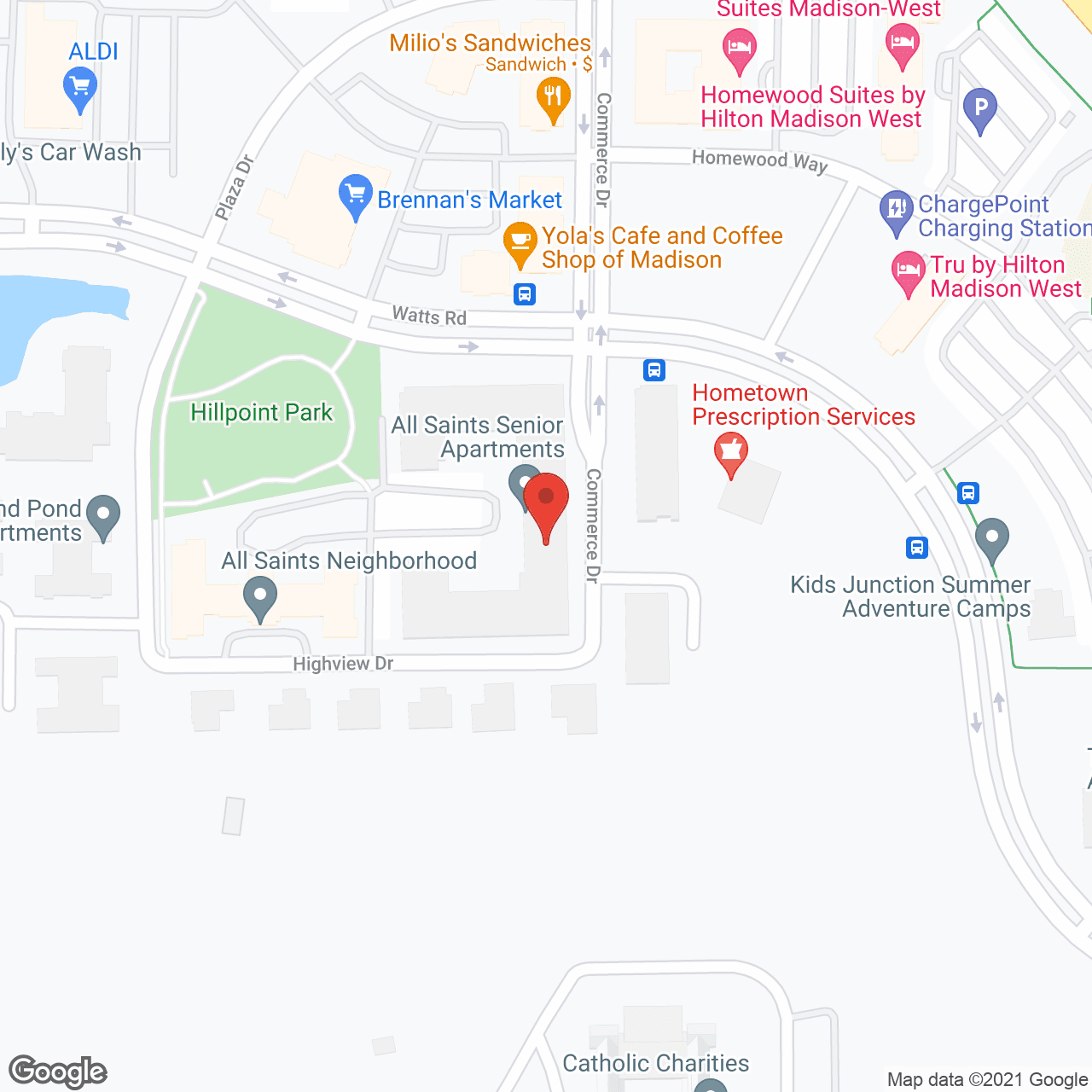 All Saints Retirement Center in google map