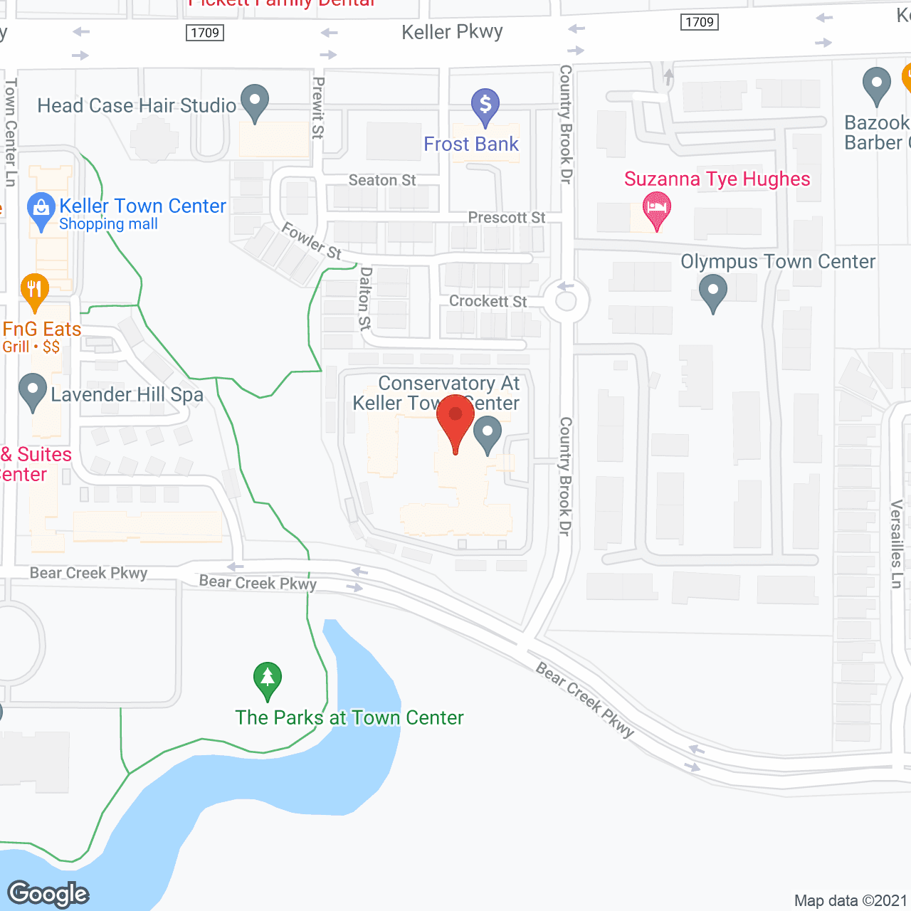 The Conservatory at Keller Town Center in google map