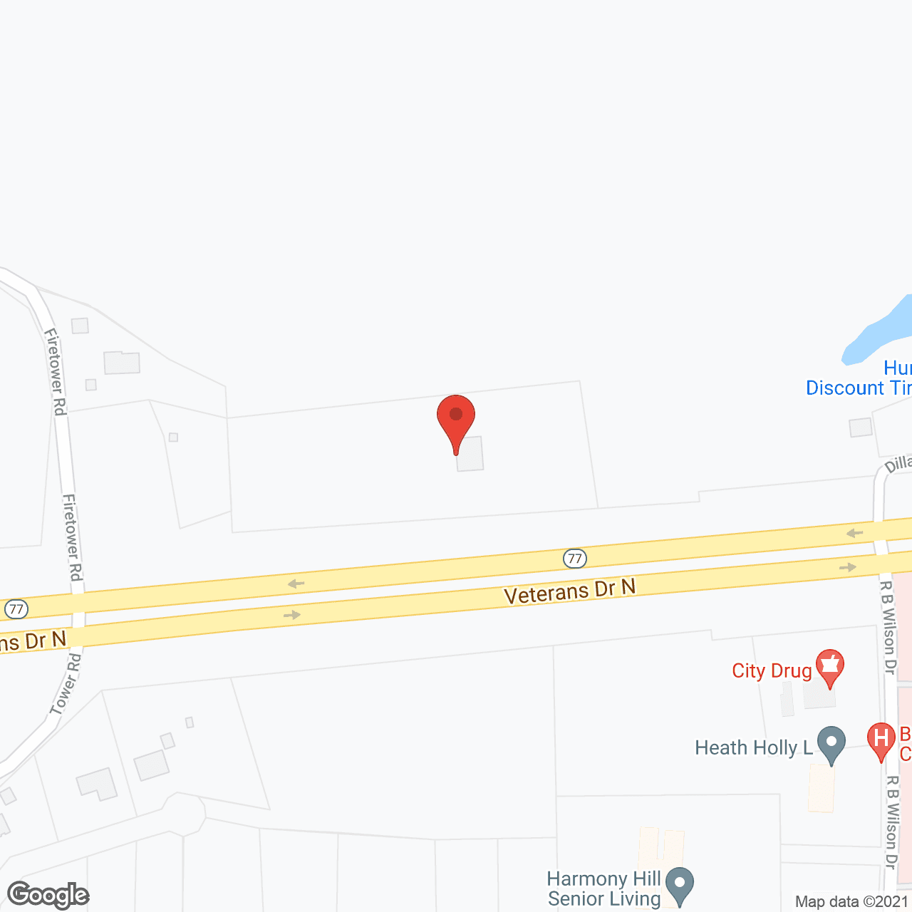 Harmony Hill in google map