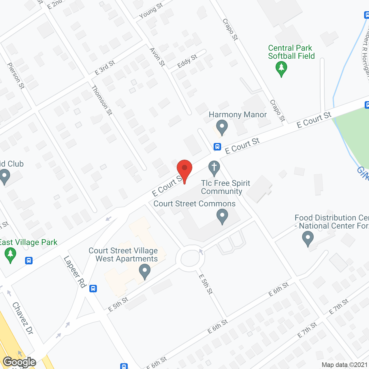 Court Street Village West in google map