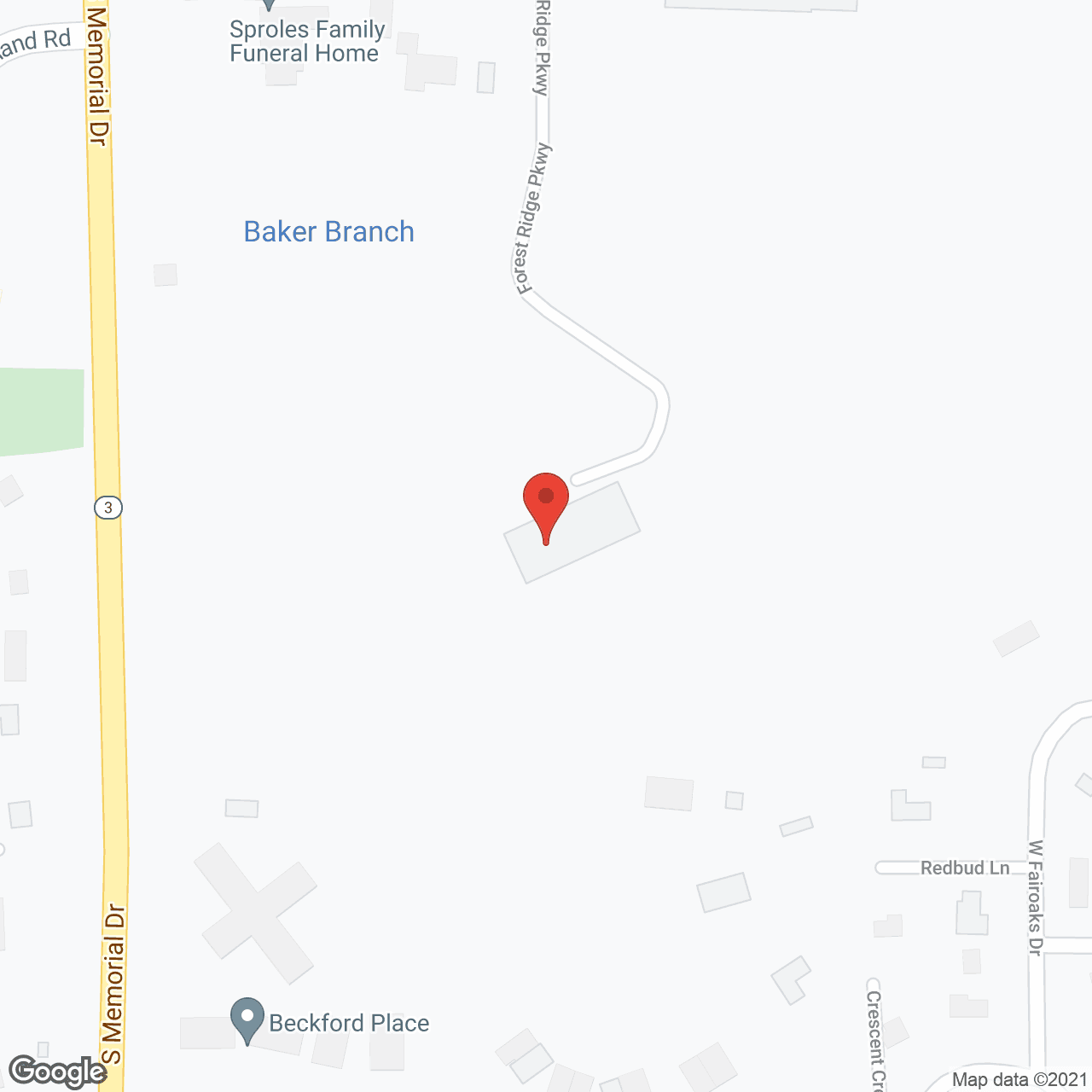 Senior Living at Forest Ridge in google map